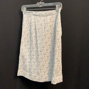 Silver Metallic Skirt
